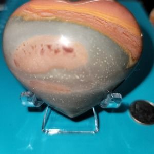 Polychrome Ocean Jasper Heart